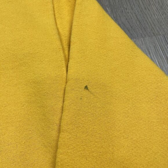 Vintage Russell Athletic Sweatshirt Mens Large Yellow Crewneck Pullover USA 90s - Picture 6 of 14